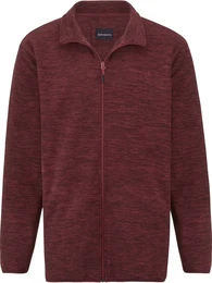 Sweatjacke Fleecejacke FLOREVERTO , Herren, Gr. 50, rot (dunkelrot), Obermaterial: 100% Polyester PES., casual, normal, ohne Ausschnitt, Sweatjacken, mit praktischem Zipper