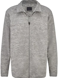 Sweatjacke Fleecejacke FLOREVERTO , Herren, Gr. 50, grau (hellgrau), Obermaterial: 100% Polyester PES., casual, normal, ohne Ausschnitt, Sweatjacken, mit praktischem Zipper