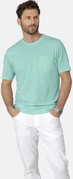 Rundhalsshirt T-Shirt ULVIENTO , Herren, Gr. 56, grn, casual, regular fit normal, Rundhals, Kurzarm, Shirts, mit melierter Optik