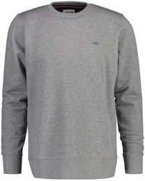Sweatshirt Sweatshirt REGULAR SHIELD C-NECK SWEAT , Herren, Gr. 4XL, grau, Obermaterial: 87% Baumwolle CO. 13% Polyester PES., Sweatshirts