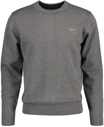 Sweater Strickpullover CLASSIC COTTON C-NECK , Herren, Gr. XL, grau, Obermaterial: 100% Baumwolle CO., Sweatshirts