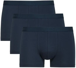Boxershorts Boxershort New Boxer Natural Benefit 3P 3er Pack , Herren, Gr. S, blau (dunkelblau), Obermaterial: 95% Baumwolle CO. 5% Elasthan EL., Unterhosen