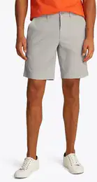 Chinoshorts BROOKLYN SHORT 1985 , Herren, Gr. 34, N-Gr, grau (october grau), Stoff, Obermaterial: 97% Baumwolle, 3% Elasthan, Basic, normal kniefrei, Hosen, in klassischem Design