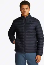 Steppjacke CORE PACKABLE RECYCLED JACKET , Herren, Gr. S, blau (desert sky), Obermaterial: 100% Nylon, Langarm, Jacken