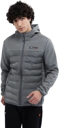 Steppjacke CASSIANO FZ JACKET , Herren, Gr. L, grau (dunkelgrau), Obermaterial: 100% Polyester, elastischer Bund, Jacken