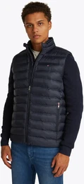Steppweste CORE PACKABLE RECYCLED VEST , Herren, Gr. M, blau (desert sky), Web, Obermaterial: 100% Nylon, casual, Westen