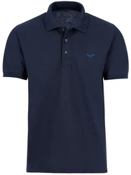 TRIGEMA Poloshirt Dunkelblau/Blau