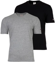 T-Shirt T-Shirt 2er Pack , Herren, Gr. M, schwarz (schwarz, grau), Obermaterial: 100% Baumwolle CO., Kurzarm, Shirts