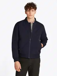 Bomberjacke PADDED BOMBER , Herren, Gr. XL, blau (desert sky), Web, Obermaterial: 100% Polyester, casual, Langarm elastischer Bund, Jacken