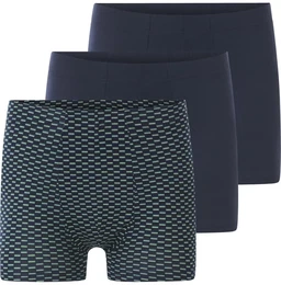 Retro Pants 3er Pack Retropants QORDAN , Herren, Gr. XXL, blau (dunkelblau), Obermaterial: 95% Baumwolle CO. 5% Elasthan EL., Unterhosen