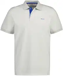 Poloshirt Poloshirt REGULAR CONTRAST PIQUE RUGGER 1er Pack , Herren, Gr. L, wei, Obermaterial: 96% Baumwolle CO. 4% Elasthan EL., Kurzarm, Shirts