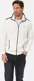 Sweatjacke Sweatjacke MIRDON , Herren, Gr. XXL, wei (wollwei), Obermaterial: 97% Baumwolle CO. 3% Polyester COOLMAX PES(Coolmax)., casual, normal, ohne Ausschnitt, Sweatjacken, mit seitlichen Zippertaschen