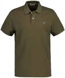 Poloshirt Poloshirt Regular Shield Pique Polo 1er Pack , Herren, Gr. XXXL, grn, Obermaterial: 100% Baumwolle CO., Kurzarm, Shirts