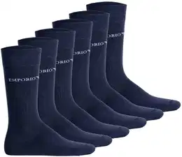 Socken Socken 6er Pack , Herren, Gr. 40, blau (marine), Obermaterial: 74% Baumwolle CO. 24% Polyamid PA. 2% Elasthan EL., Socken