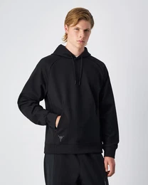 Kapuzensweatshirt , Herren, Gr. M, schwarz (nbk), Obermaterial: 69% Polyester, 26% Baumwolle, 5% sonstige Fasern, sportlich, Sweatshirts