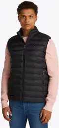Steppweste CORE PACKABLE RECYCLED VEST , Herren, Gr. XL, schwarz, Web, Obermaterial: 100% Nylon, casual, Westen