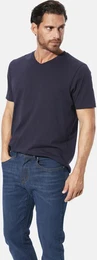 T-Shirt Doppelpack T-Shirt BELLATORRO , Herren, Gr. XL, blau (dunkelblau), Obermaterial: 100% Baumwolle CO., casual, regular fit normal, V-Ausschnitt, Kurzarm, Shirts, im Doppelpack