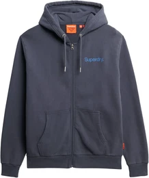 Kapuzensweatjacke CORE LOGO CITY ZIPHOOD , Herren, Gr. M, magma slate grau, angeraute Sweatware, Obermaterial: 100% Baumwolle, bedruckt, modisch, loose fit, Langarm, Sweatjacken