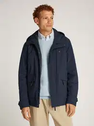 Outdoorjacke LW PACKABLE HOODED JKT , Herren, Gr. XL, blau (desert sky), Web, Obermaterial: 100% Polyester, unifarben, casual, regular fit hftlang, Langarm verstellbar Bndchen mit Druckknpfen, Jacken, mit Logostickerei