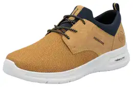 Slip-On Sneaker , Herren, Gr. 41, bunt (ocker, navy), Lederimitat, Textil, sportlich, Schuhe, Schlupfschuh, Halbschuh, Freizeitschuh mit LITE-Sohle