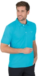 Poloshirt , Herren, Gr. XXXL, blau (azur), 100% Baumwolle, Ringgarn supergekmmt, Kurzarm, Shirts