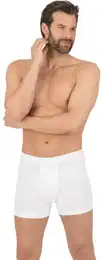 Schlpfer Unterhose aus Biobaumwolle im Doppelpack , Herren, Gr. 9, wei, 100% Baumwolle (Bio-Baumwolle kbA), Unterhosen
