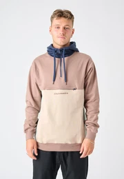 Kapuzensweatshirt Hooded Block , Herren, Gr. M, braun, 100% Baumwolle, mehrfarbig, casual, normal, ohne Ausschnitt, Langarm, Sweatshirts, im lssigen Color-Blocking-Stil