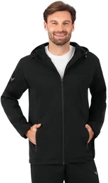 Regenjacke Leichte Regenjacke , Herren, Gr. XXXL, schwarz, 82% Polyester, 14% Elastan, 4% PU, sportlich, Jacken