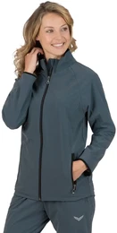 Trainingsjacke Raglan-Jacke mit Netzinnenfutter , Damen, Gr. XXL, grau (anthrazit), 74% Nylon, 26% Elastan, sportlich, Jacken