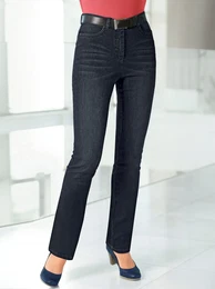 5-Pocket-Jeans CASUAL LOOKS Gr. 195, Extrakurzgren, blau (dark blue) Damen Jeans
