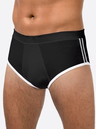 Slip WSCHEPUR Gr. 10, 3 St., schwarz, Herren, 93% Baumwolle, 7% Elasthan, Unterhosen