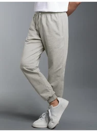 Sweathose Sweathose , Herren, Gr. M, US-Gren, grau (grau, melange), 70% Baumwolle, 30% Polyester, sportlich, Hosen