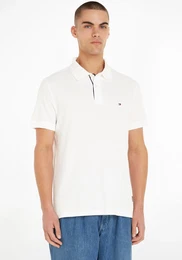 Poloshirt FLAG UNDER PLACKET REG POLO , Herren, Gr. XL, wei, Jersey, Obermaterial: 100% Baumwolle, casual, Kurzarm, Shirts