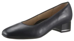 Pumps GRAZ Gr. 7 (40,5), blau (dunkelblau) Damen Schuhe Abendschuh, Festtagsschuh, Blockabsatz, glnzendes Detail am Absatz