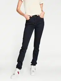 Stretch-Jeans Gr. 20, Kurzgren, blau (dark denim) Damen Jeans