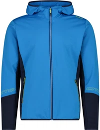 Herren Stretch Hoodie Jacke (Gre S, blau)