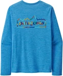 Patagonia Capilene Cool Daily Graphic Longsleeve Shirt Herren blau