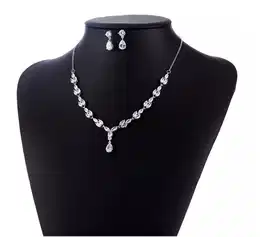 Stalen goldplated sieradenset hart en zirkonia met zirkonia voor dames | -NL