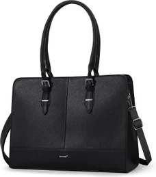 TANTOMI Handtas voor dames, grote shoppertas, effen tas, vintage tas met afneembare schouderriem, 2 stuks, slouchy schoudertas, werktas voor school, reizen, bruin