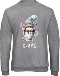 Kerstshirt voor dames, mouwen, ronde hals, grappig kerstshirt, elegante