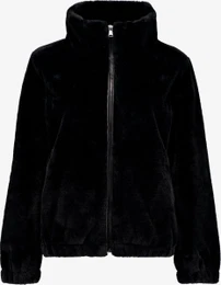 Fleece cropped jas voor dames, imitatiebont, lange mouwen, shaggy, warme bovenkleding, winterse sherpajassen, trendy