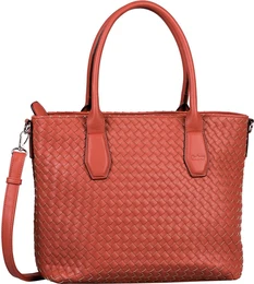 Luxe Gevlochten Schoudertas Met Bijpassende Pouch / 2-in-1 Set Voor