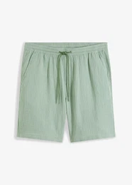 Longshorts aus luftigem Musselin Regular Fit, grn, 60, 100% Baumwolle,Musselin