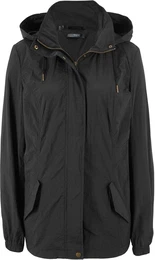 Sehr leichte bergangsjacke mit Kapuze, schwarz, 54