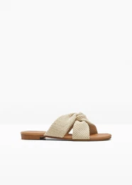 Pantolette, beige, 39, Vegan