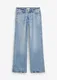 Dny Loose, Straight, Mid Waist, nzk podl stree