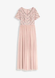 Sommer Maxikleid Aus Satin - V-Ausschnitt, Rückenfrei, ärmellos, Elegantes Cocktailkleid Für Hochzeiten & Partys