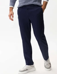 Herren Flatfronthose Style FABIO IN, Blau, Gr. 42/36