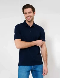 Herren Polo Style PETE, Dunkelblau, Gr. XXL