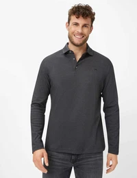 Herren Langarmshirt Style PRESCOT, Schwarz, Gr. XXL